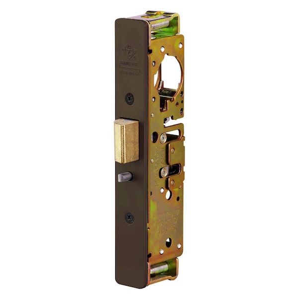 Heavy Duty Deadlatch, Flat Faceplate, 1-1/2 In. Backset, 2-5/8 In. Flat Mortised Strike, LH or RHR,